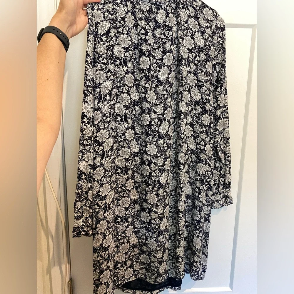 Floral dress from The Loft, long sleeve, short dress. NWOT never worn. - Picture 4 of 5